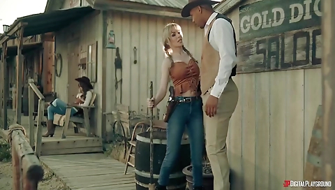 Sex with a sexy brunette hair