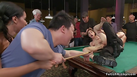 Hot anal slutty babe fucked by a toy