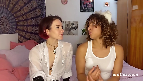 Asian babe with a dildo fucks in her pussy