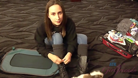 Sexy younger fucks her boyfriend