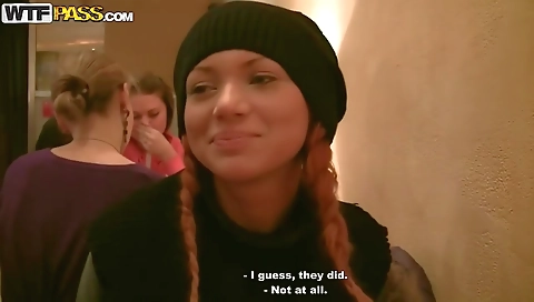 Sexy young brunette hair with a little think