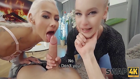 Milf & black girl gets fucked by visited splatte